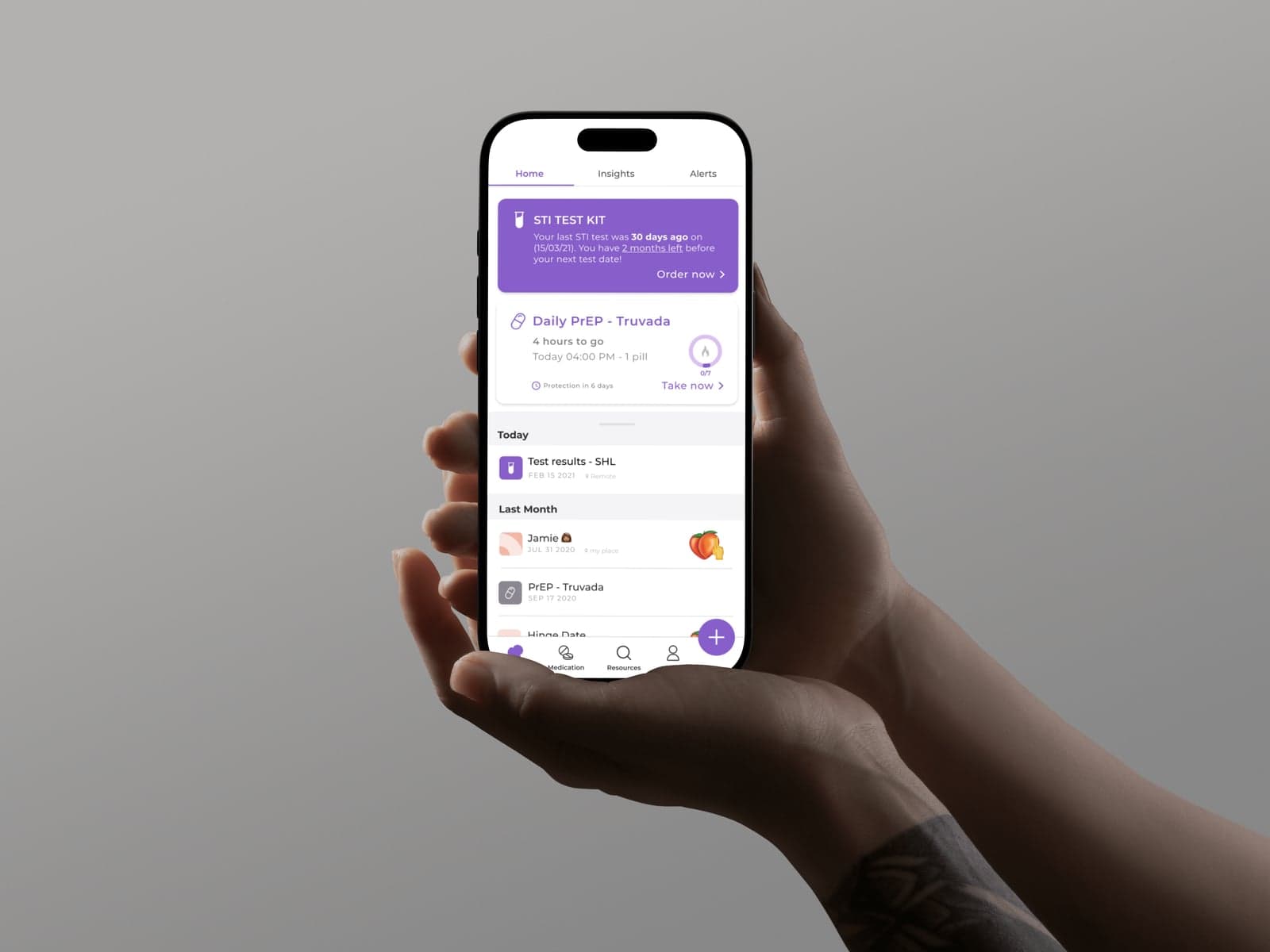 LVNDR — Home screen in hand
